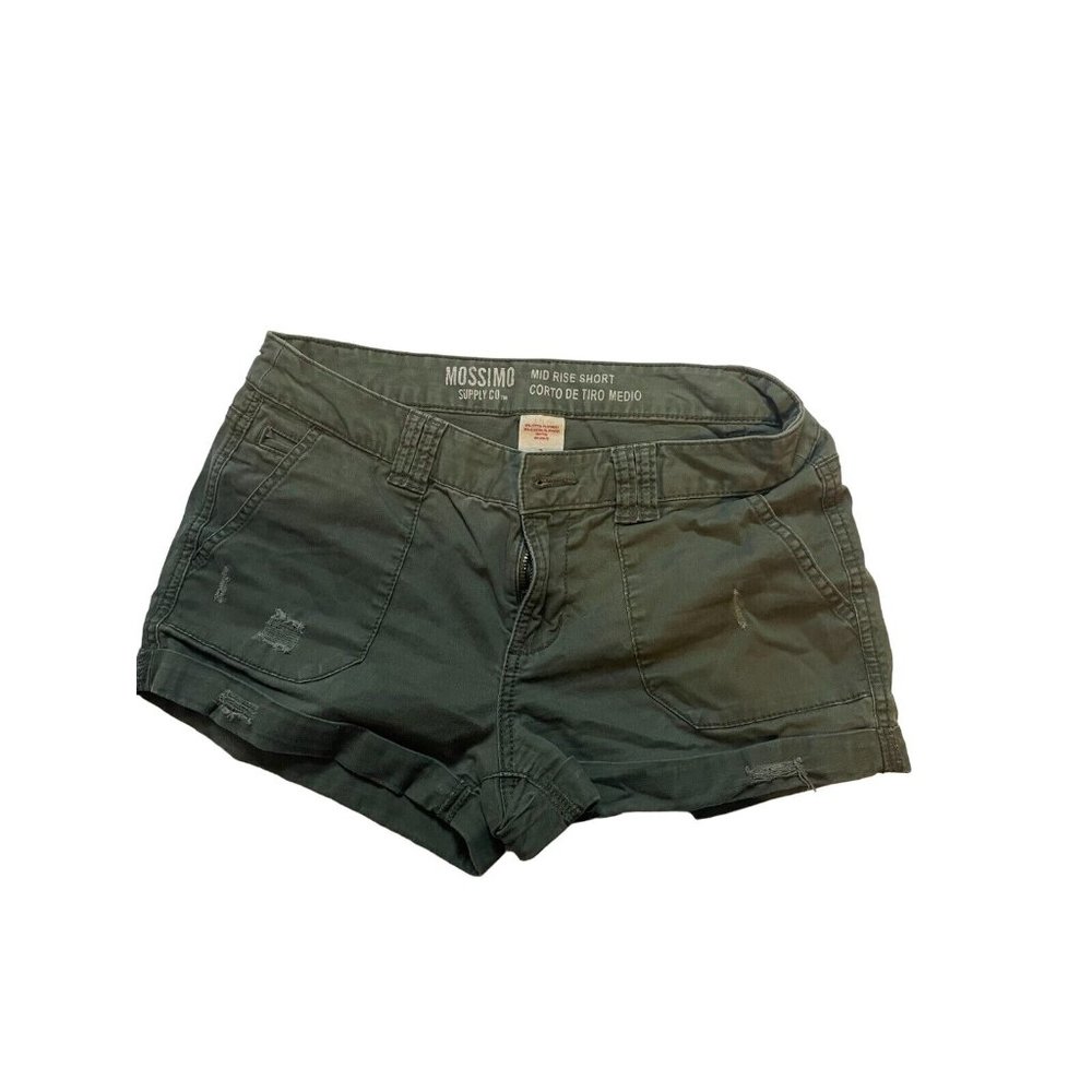 Mossimo women's shorts Mid Rise olive green size 2